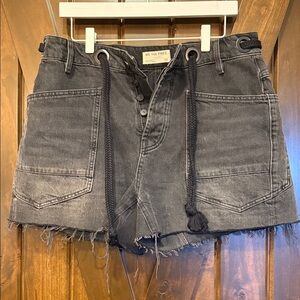 We The Free Charcoal Denim Skirt